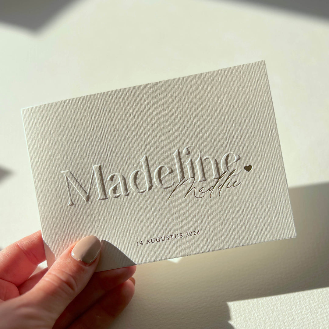 Geboortekaartje Maddie