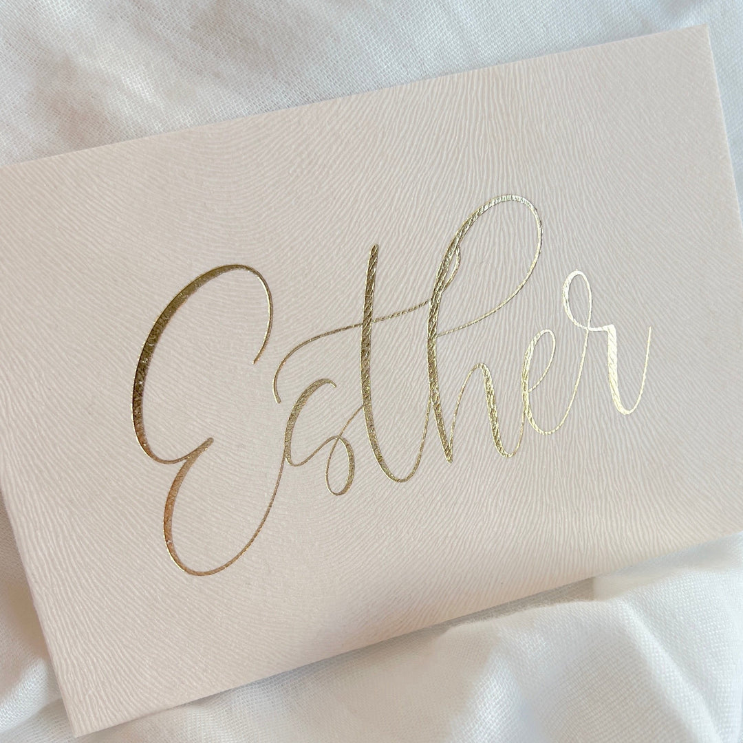 Geboortekaartje Esther velvet ribbel