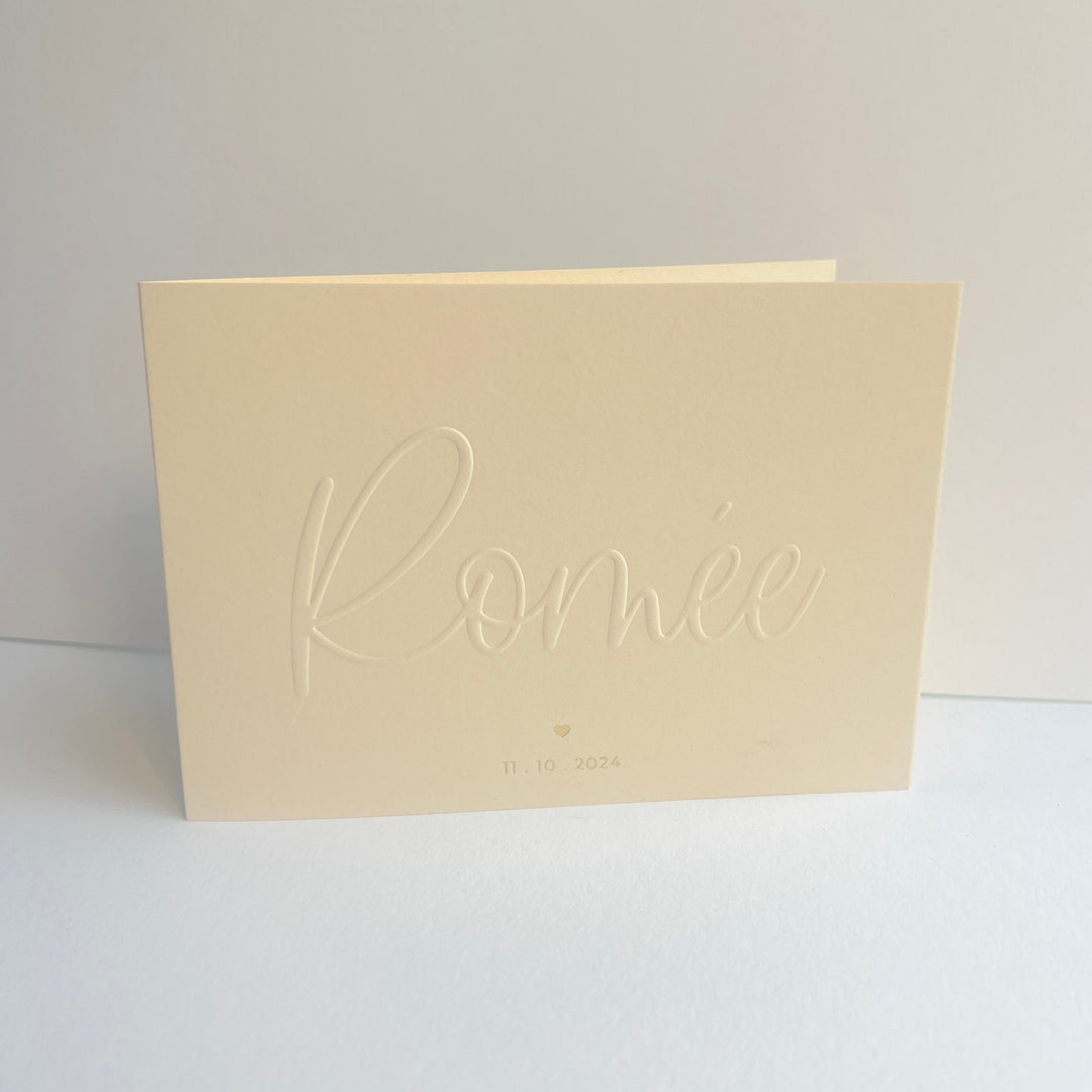 Geboortekaartje Romée