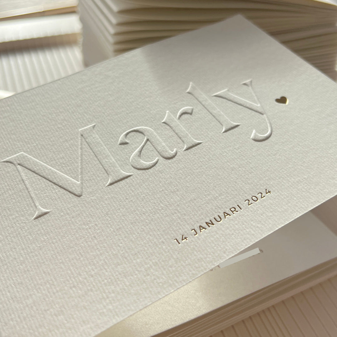 Geboortekaartje Marly