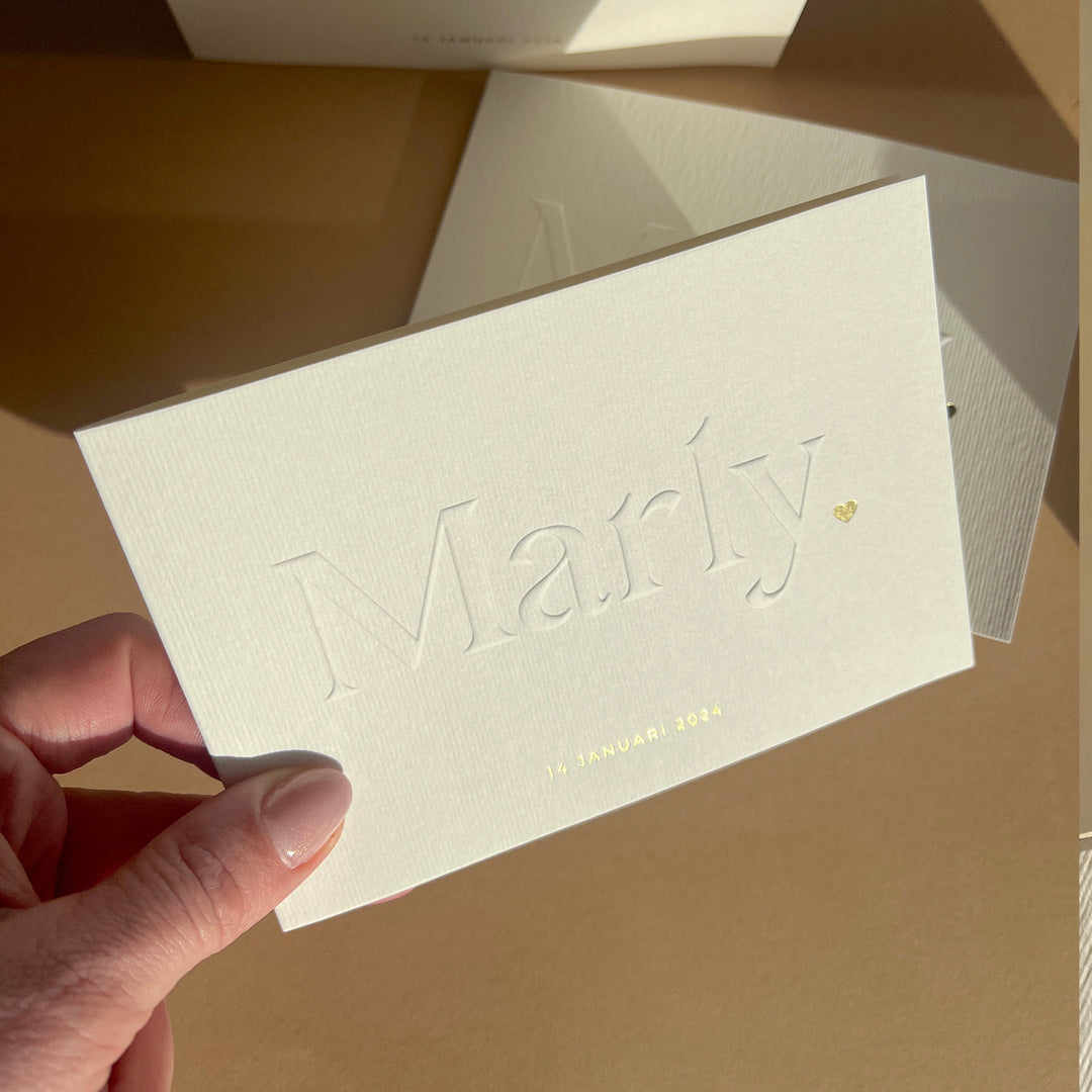Geboortekaartje Marly