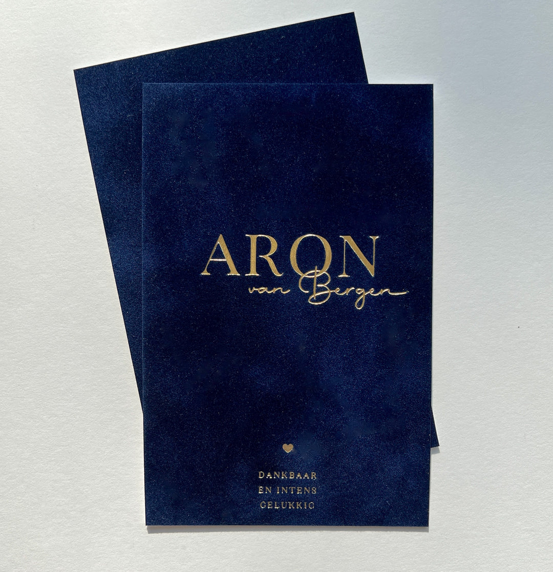 Geboortekaartje Aron
