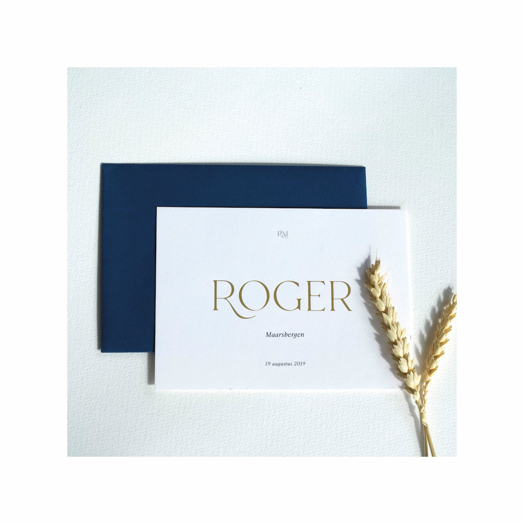 Geboortekaartje Roger