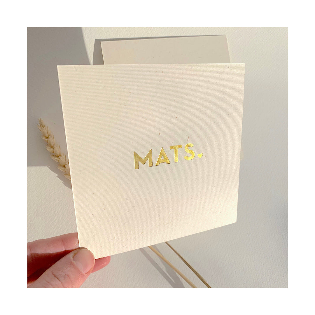Geboortekaartje Mats