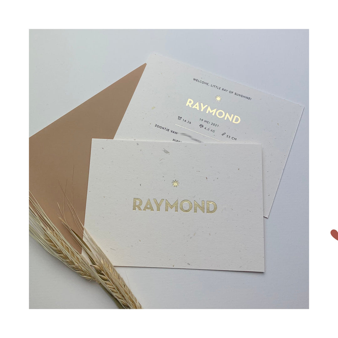Geboortekaartje Raymond
