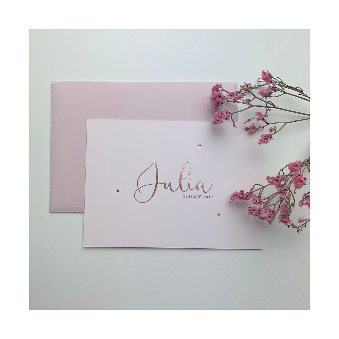 Geboortekaartje Julia