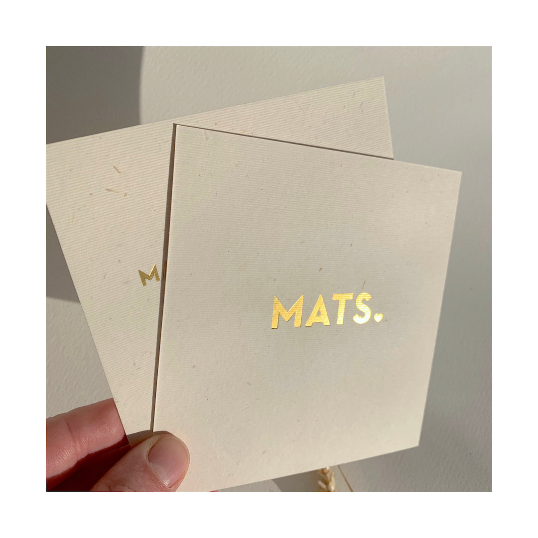 Geboortekaartje Mats