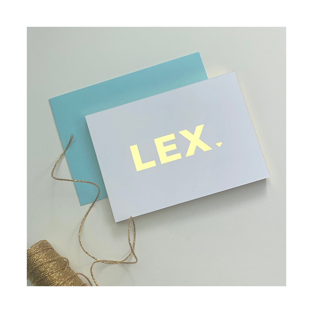 Geboortekaartje Lex