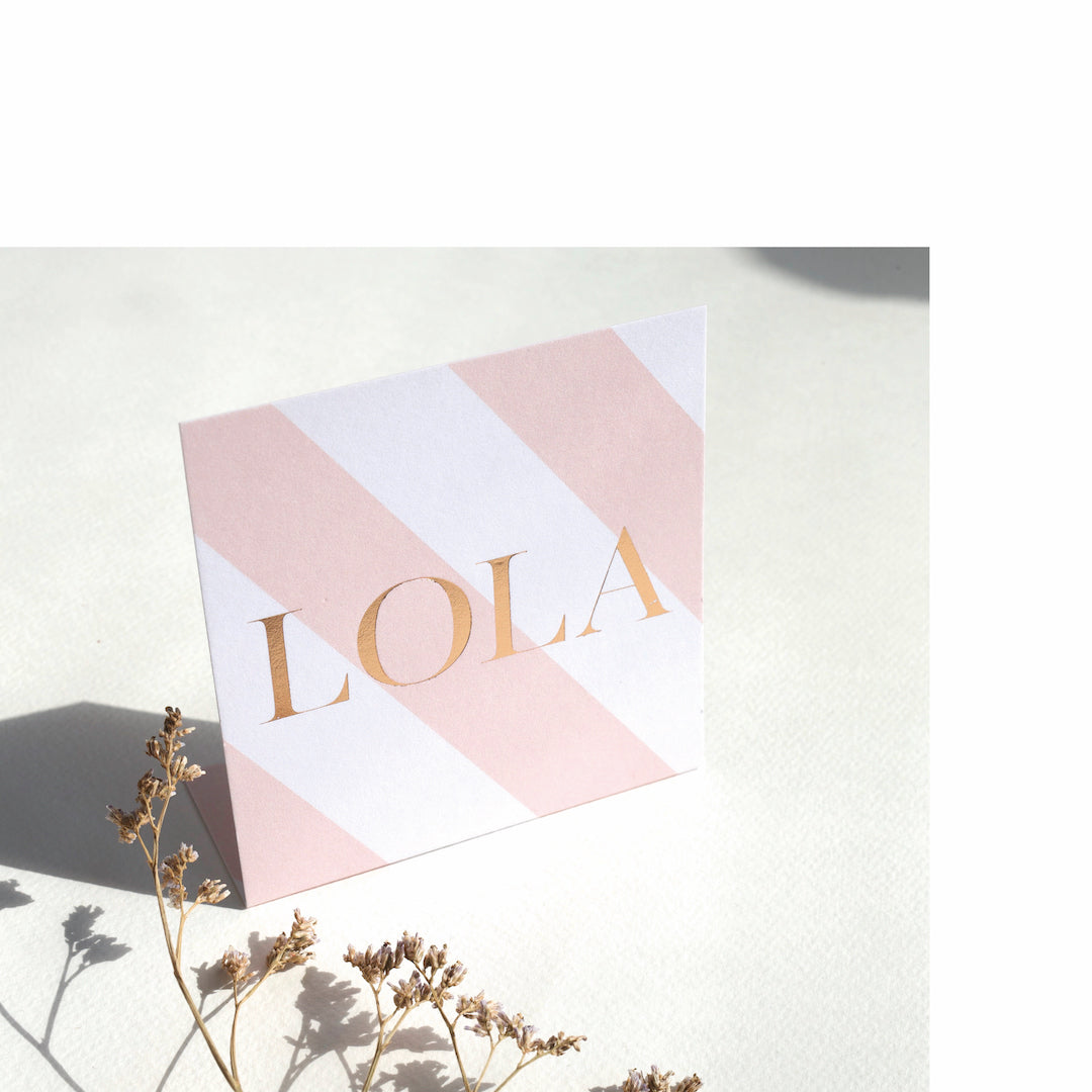 Geboortekaartje Lola (Staankaartje)