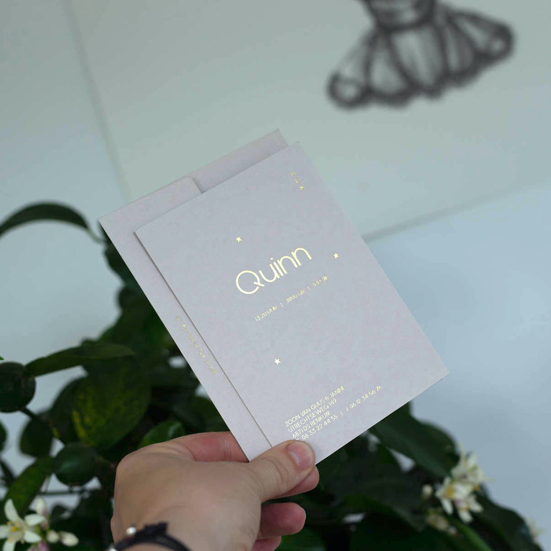 Geboortekaartje Quinn