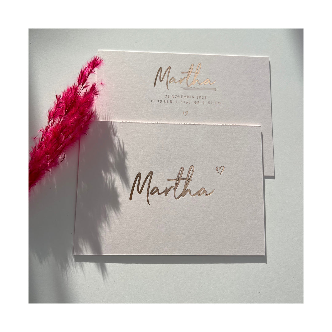 Geboortekaartje Martha