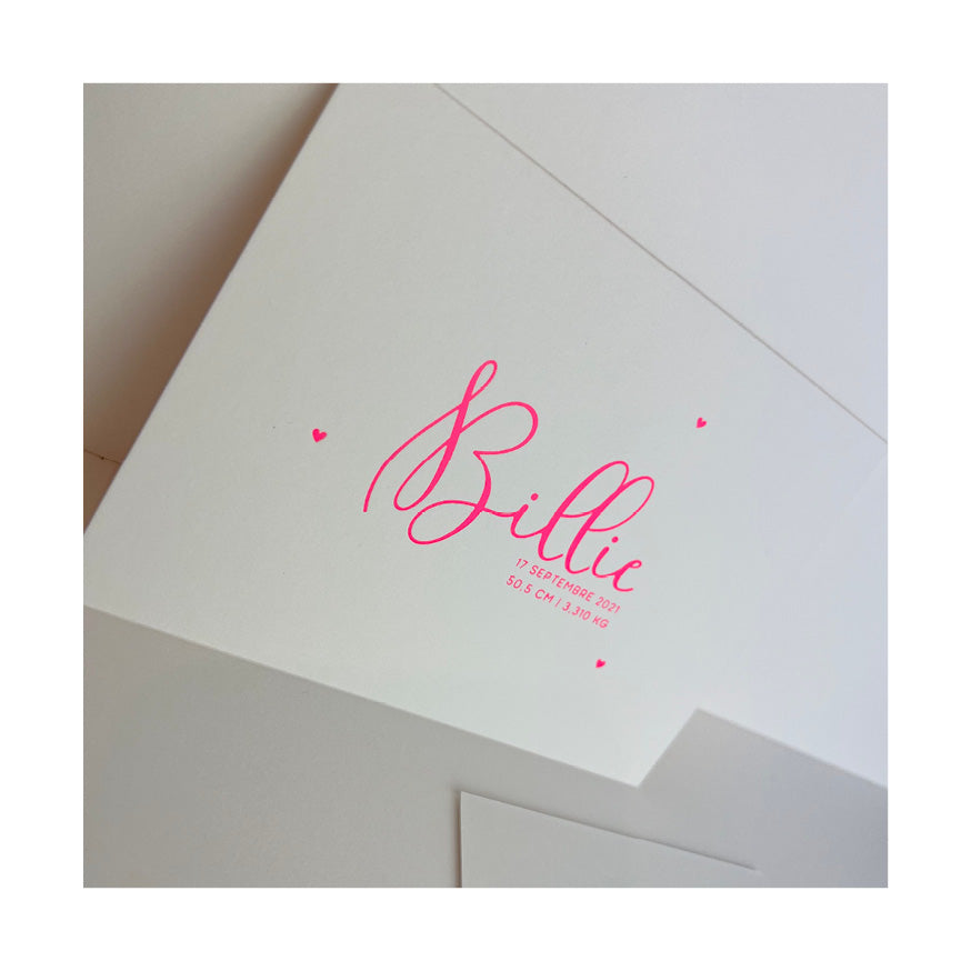Geboortekaartje Billie