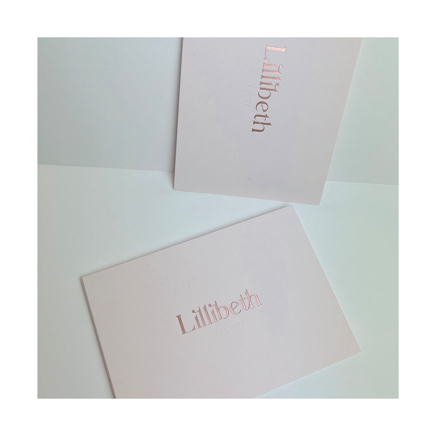 Geboortekaartje Lillibeth