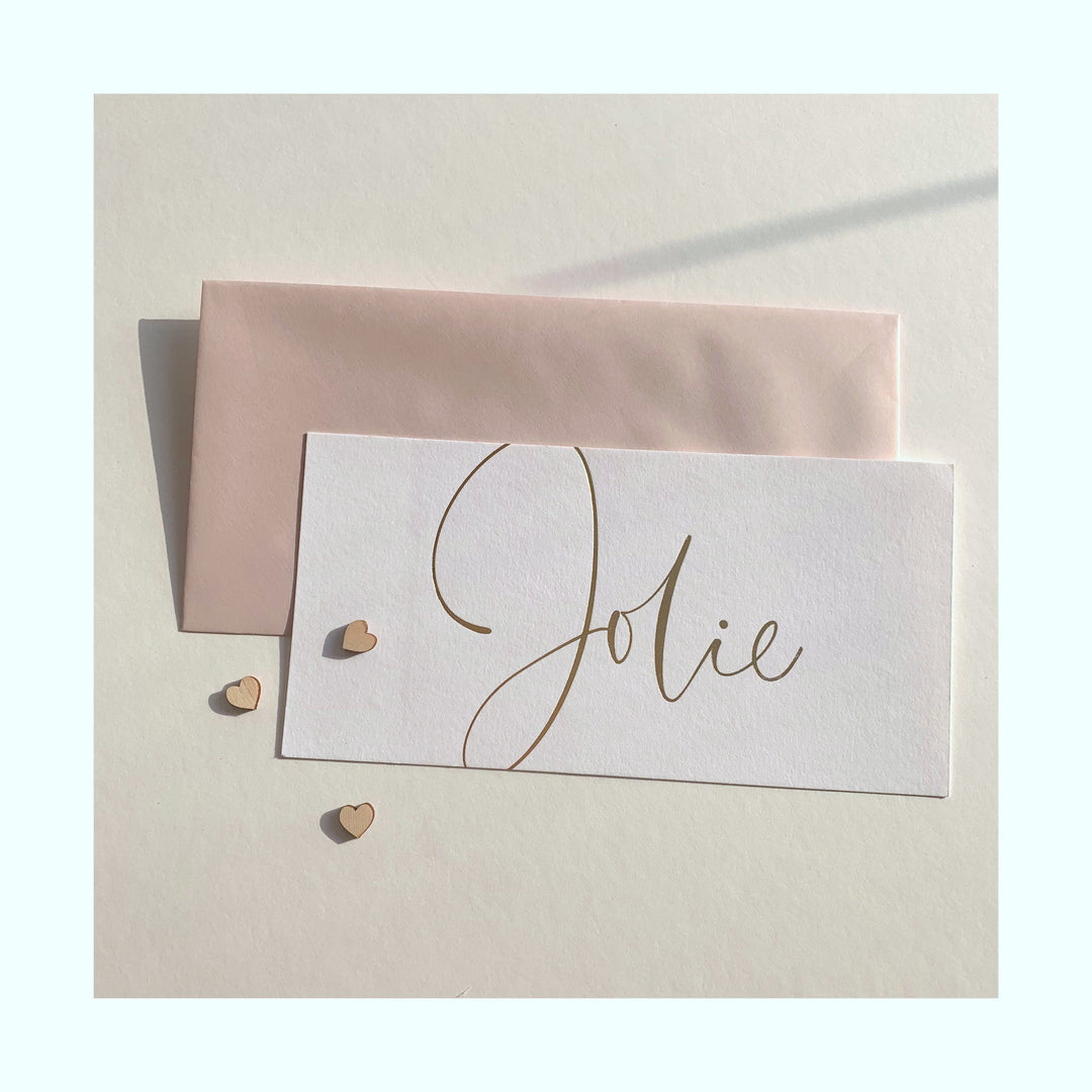 Geboortekaart Jolie Katoenpapier