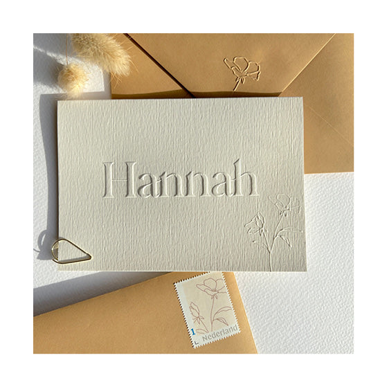Geboortekaartje Hannah