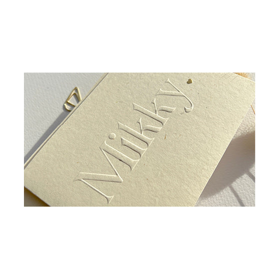 Geboortekaartje Mikky op stropapier