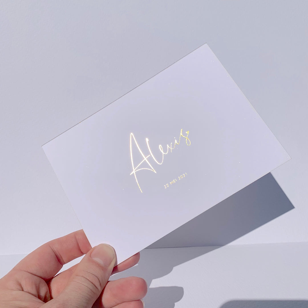 Geboortekaartje Alexis