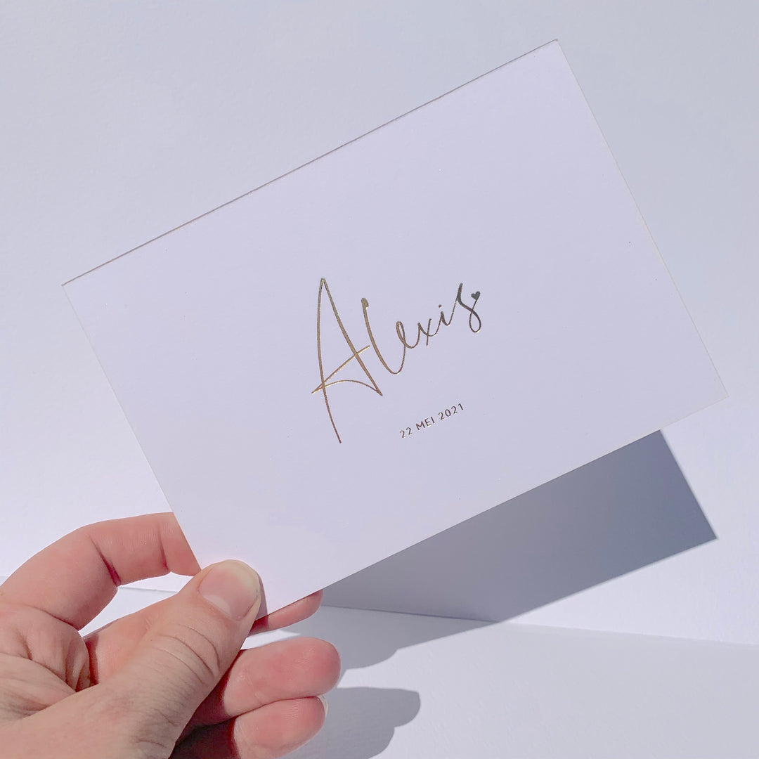Geboortekaartje Alexis