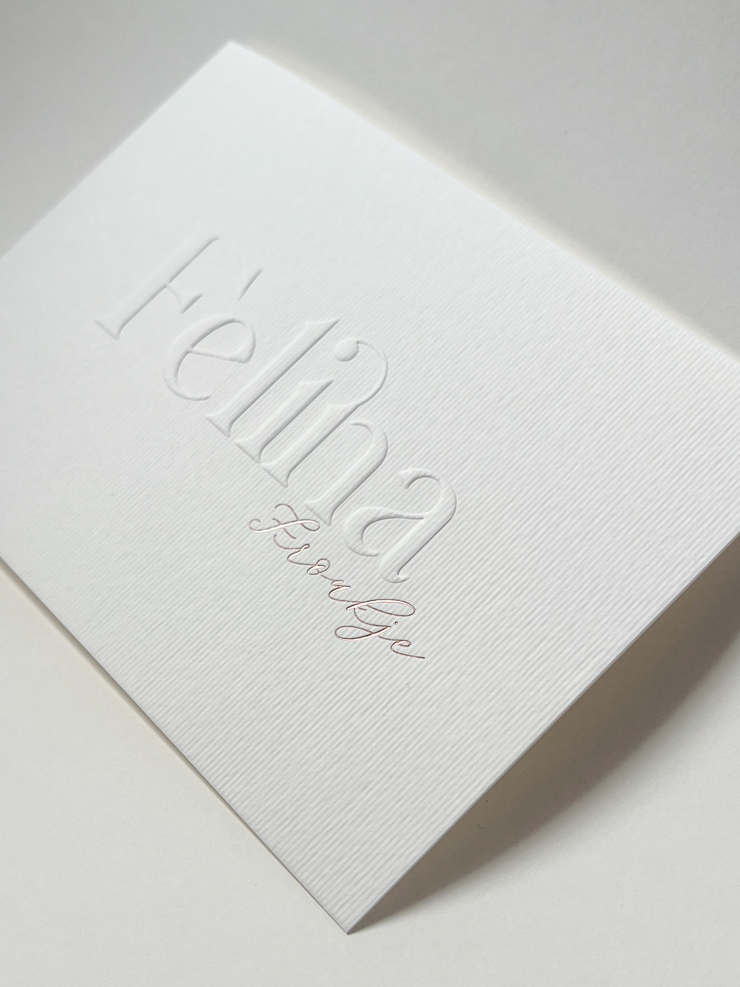 Geboortekaartje Felina Froukje
