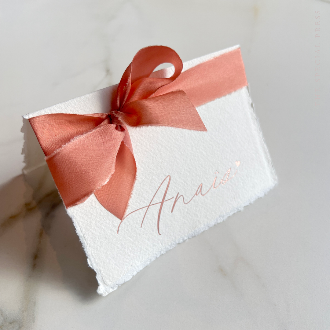 Geboortekaartje Anais met La Lettre zijden lint