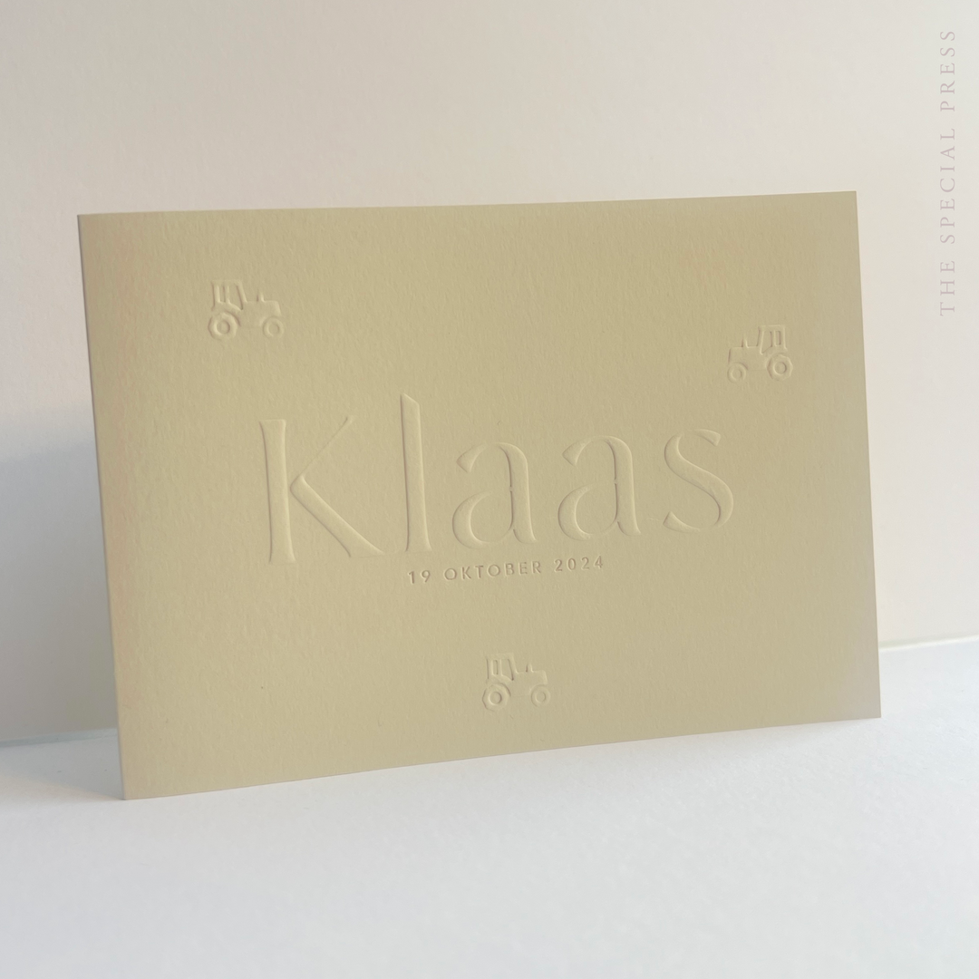 Geboortekaartje Klaas