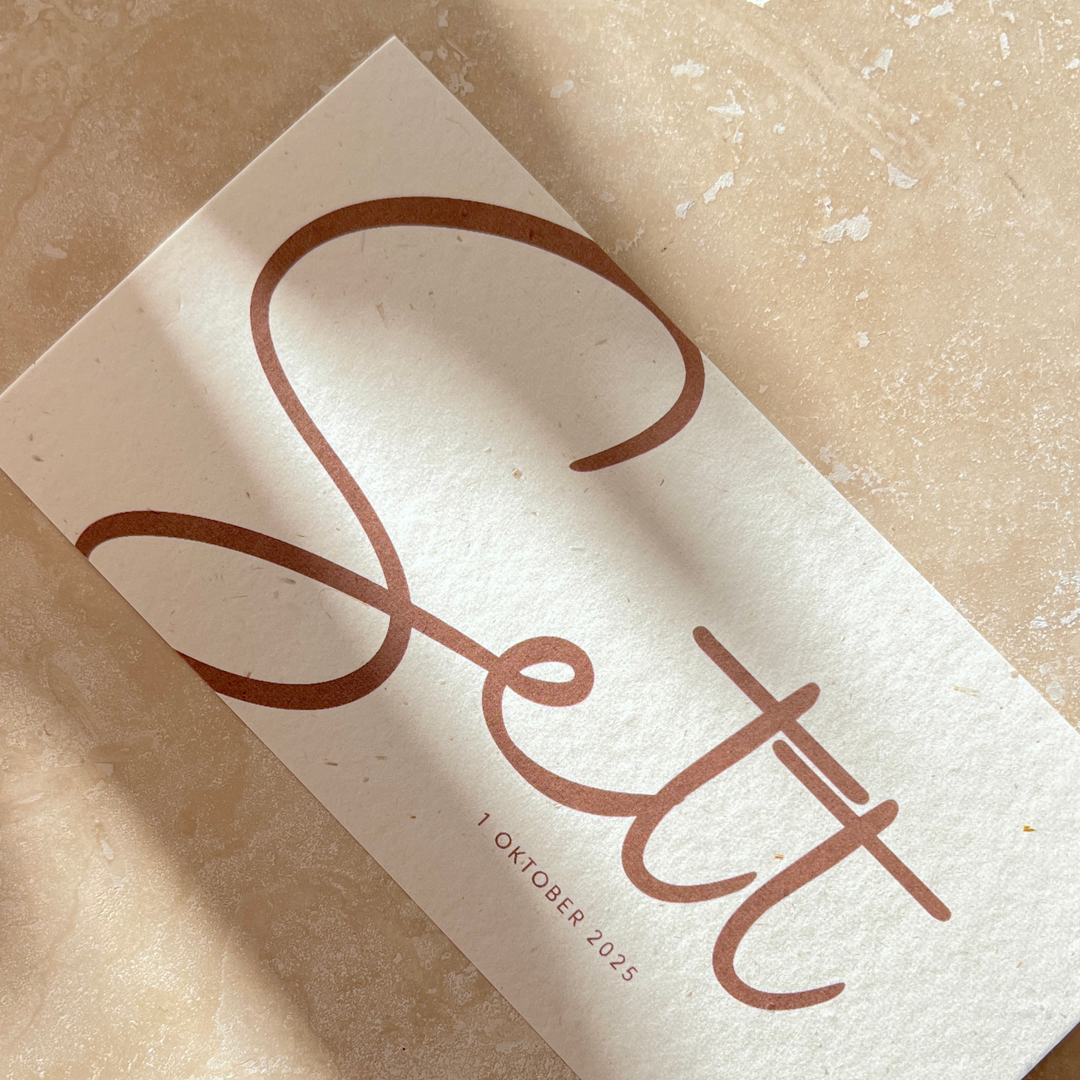 Geboortekaartje Sett