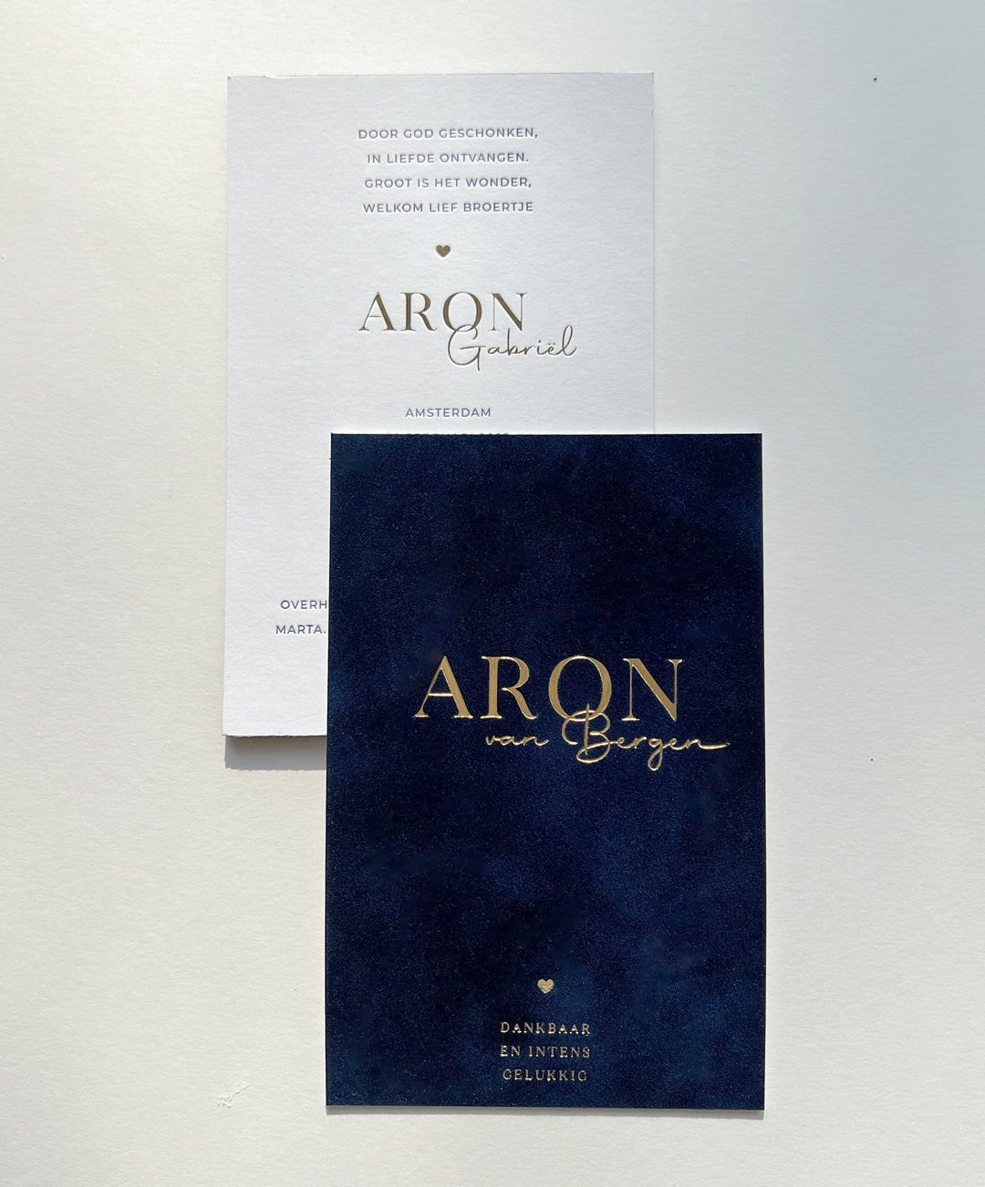 Geboortekaartje Aron