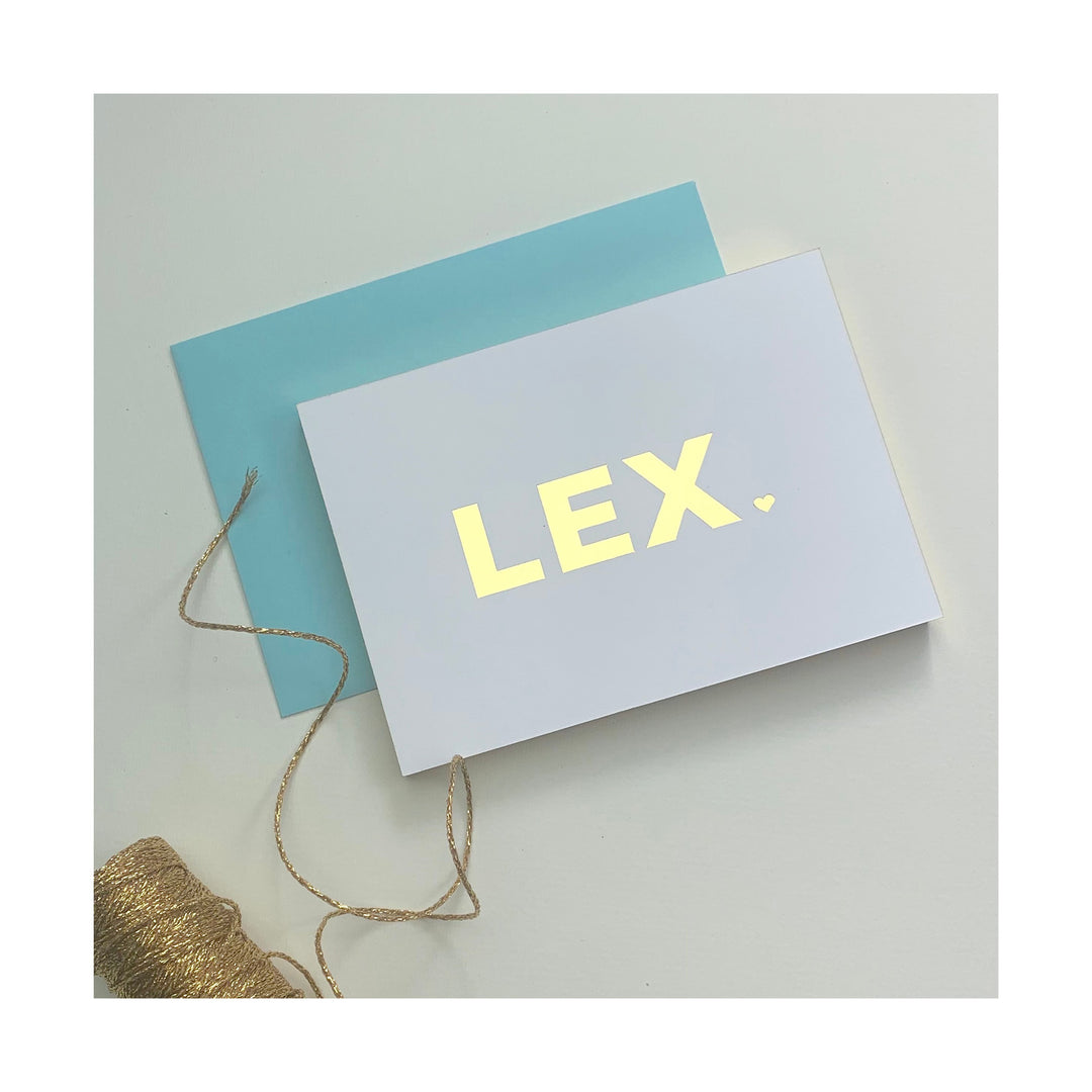 Geboortekaartje Lex