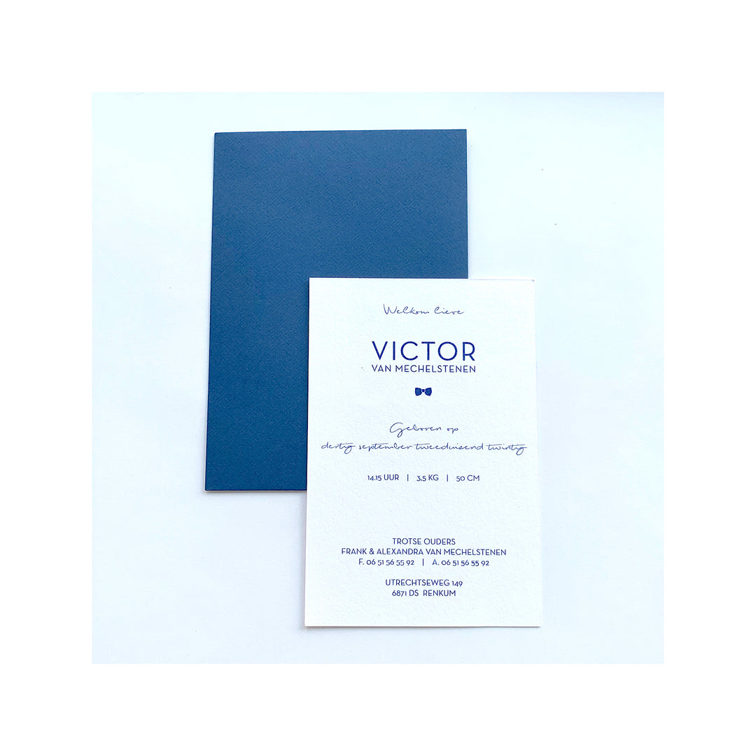 Geboortekaartje Victor