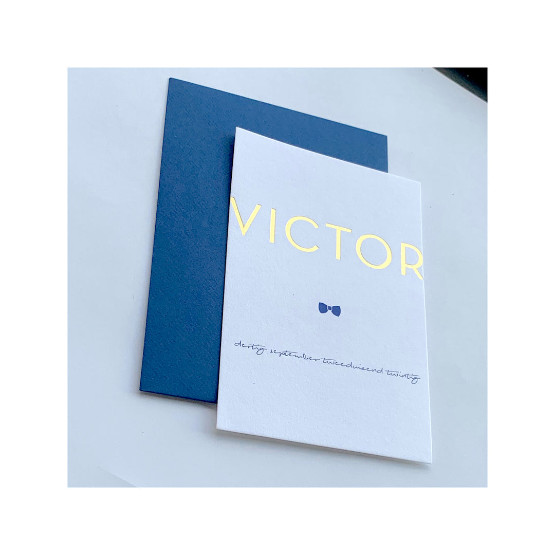 Geboortekaartje Victor