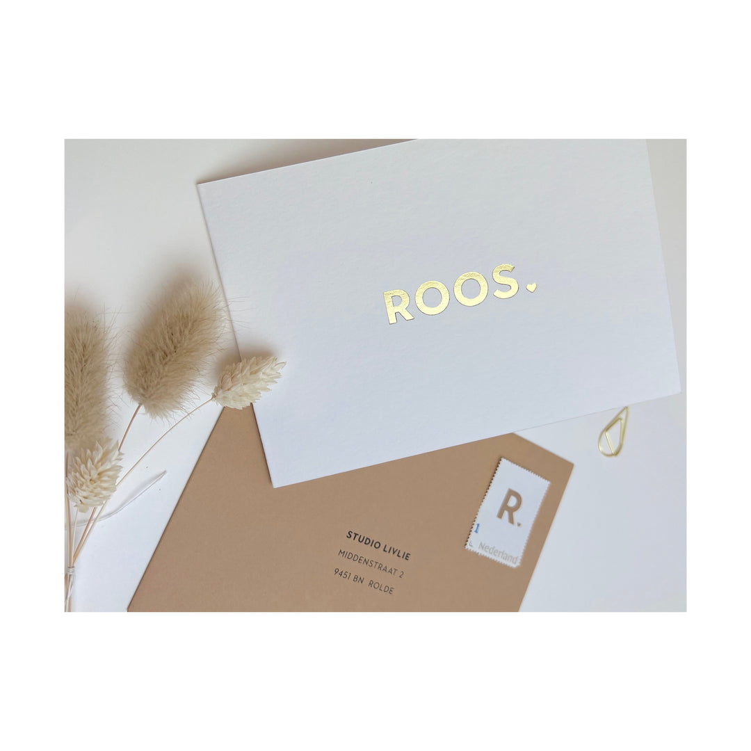 Geboortekaartje Roos