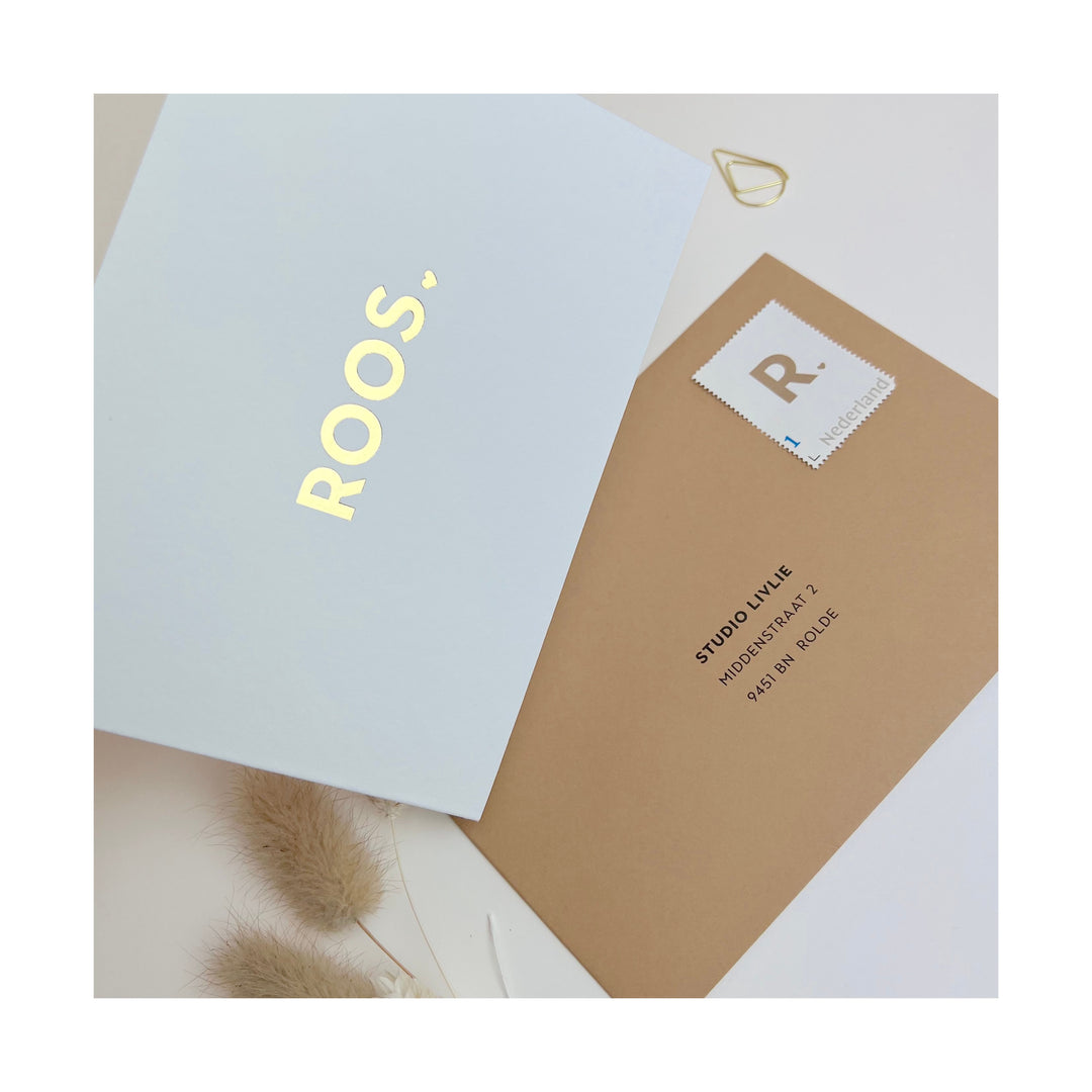 Geboortekaartje Roos