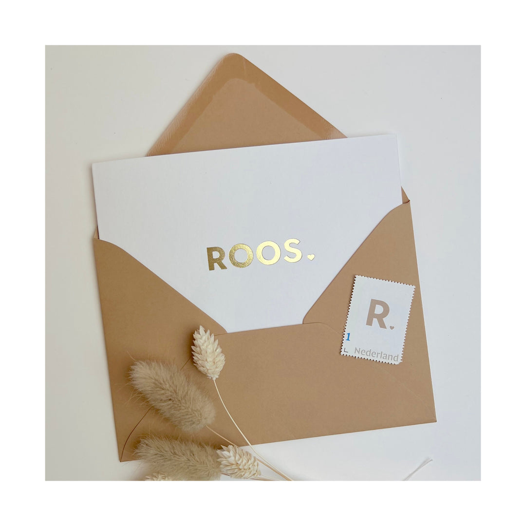 Geboortekaartje Roos