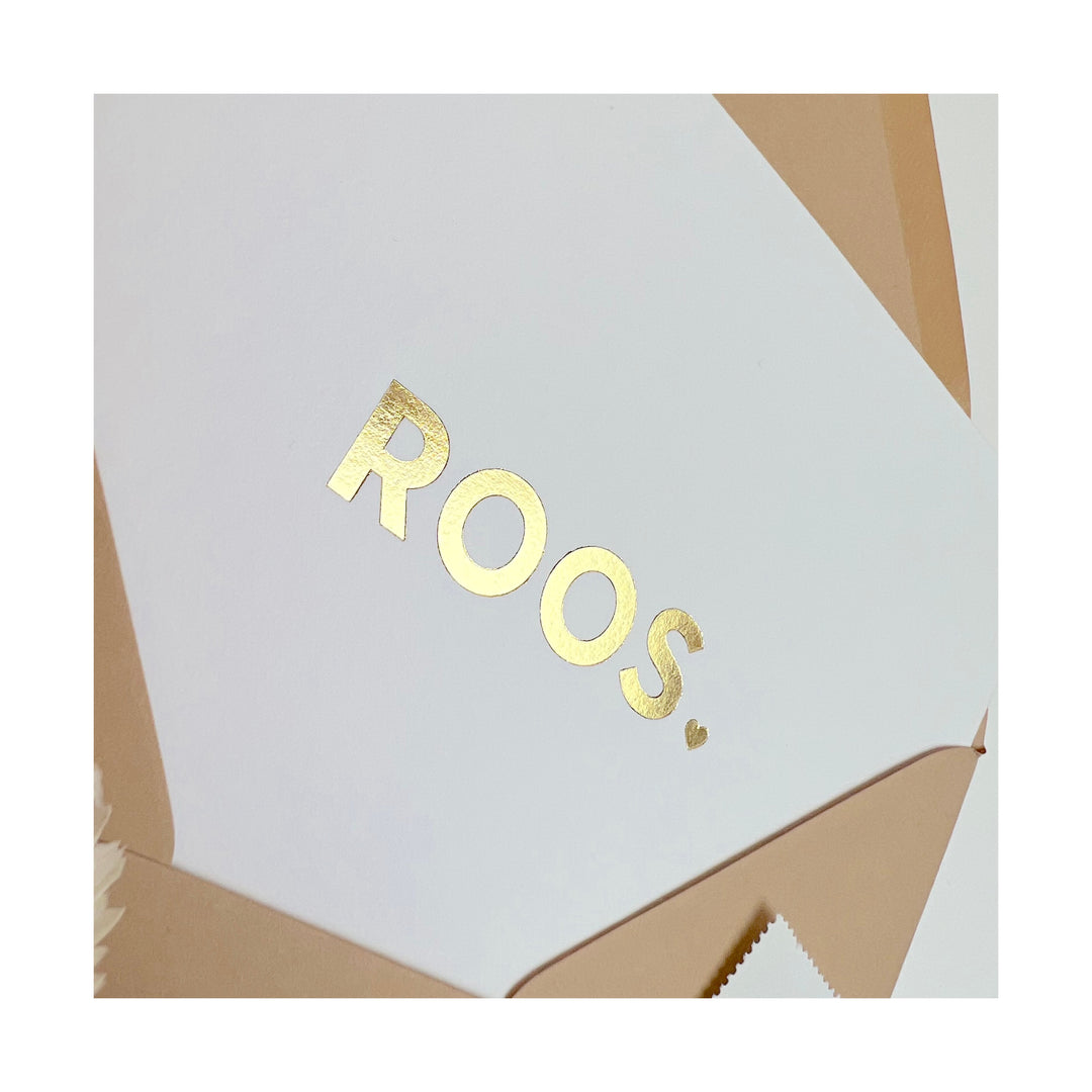 Geboortekaartje Roos